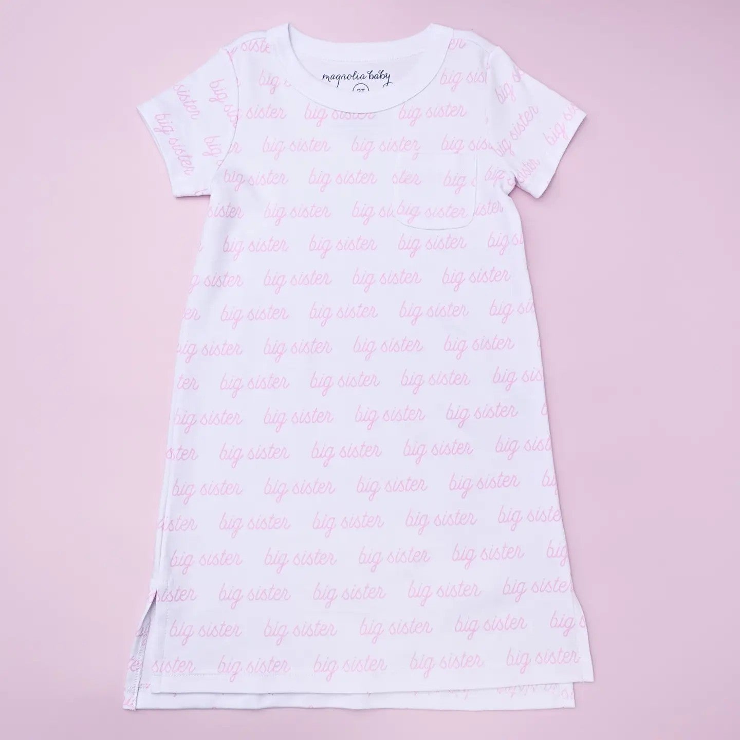 Big Sister Printed L/S Nightgown