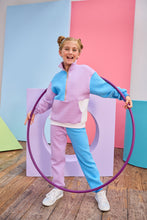 Load image into Gallery viewer, Color Block Jogger-Lavender &amp; Blue
