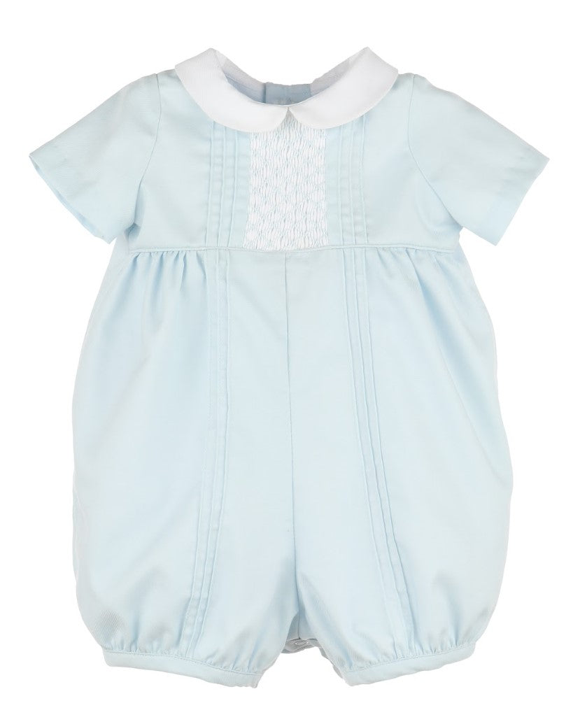 Smock Bib Boy Bubble - Blue