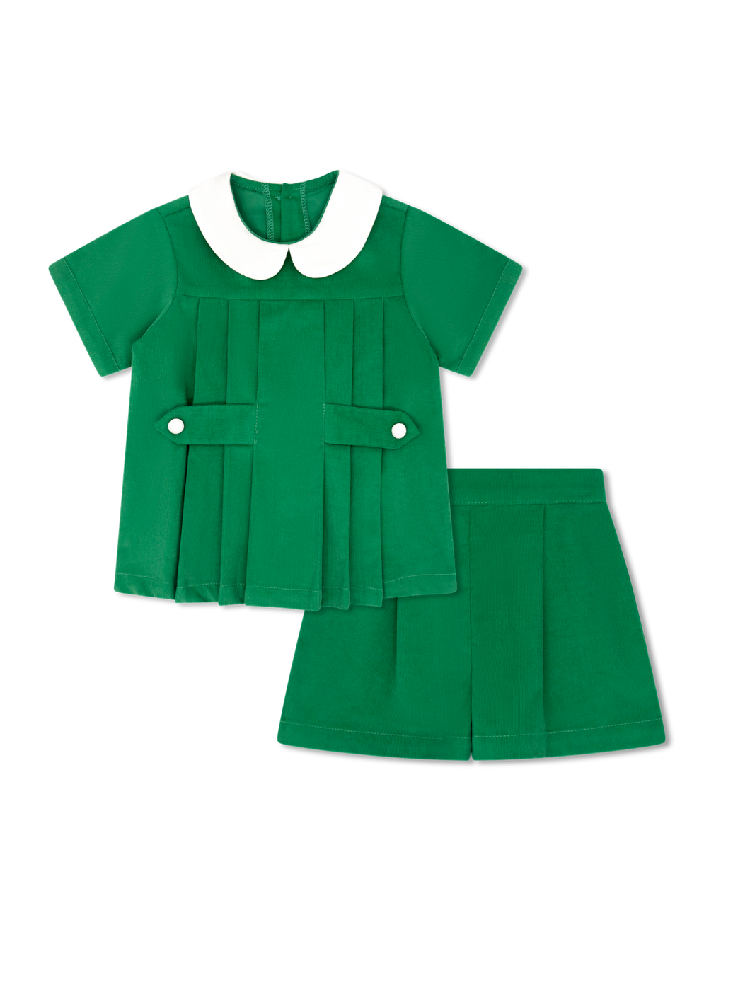 Andrew Short Set- Green Corduroy
