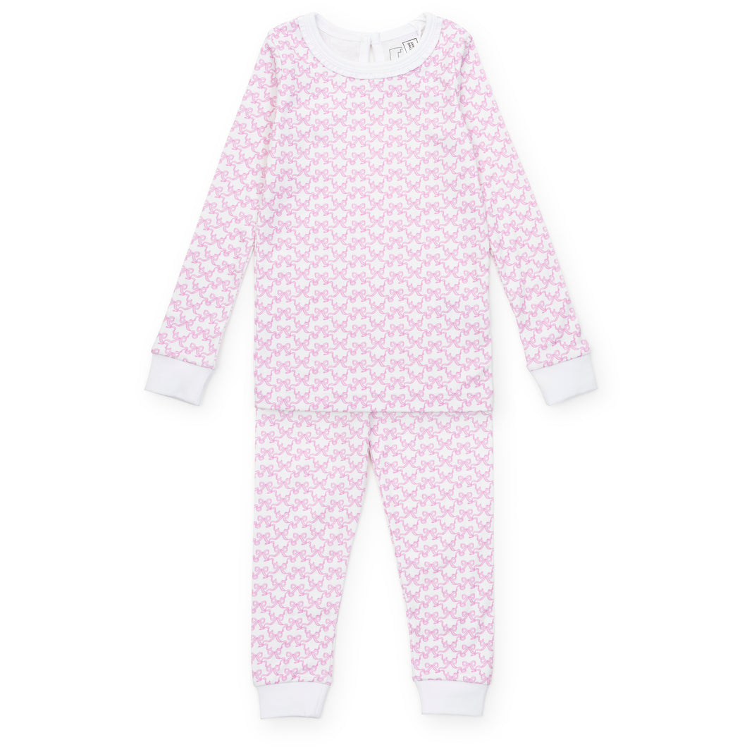 Ava Pajama Set- Pretty Pink Bows