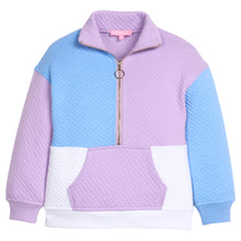 Load image into Gallery viewer, Color Block Pullover- Lavender and Blue
