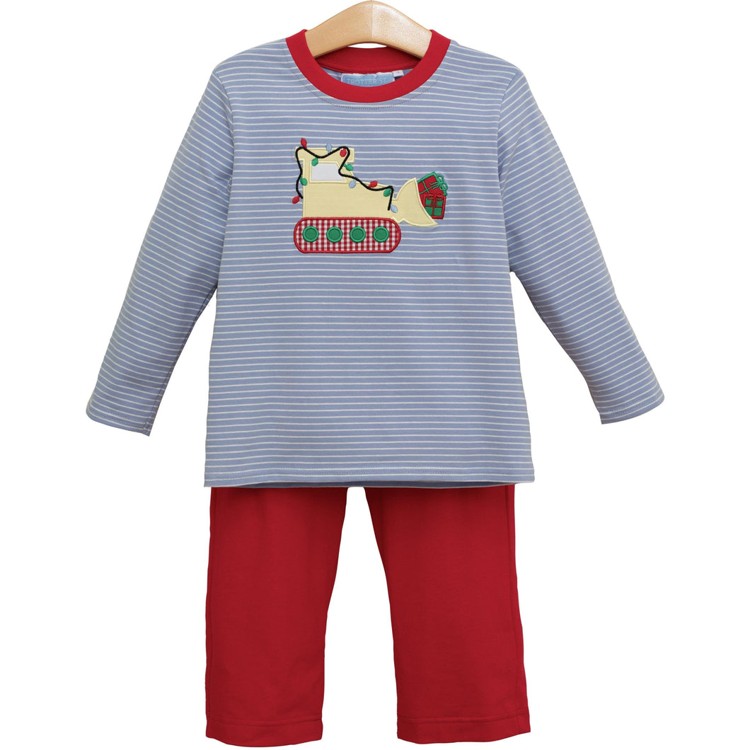 Constructing Christmas Pants Set