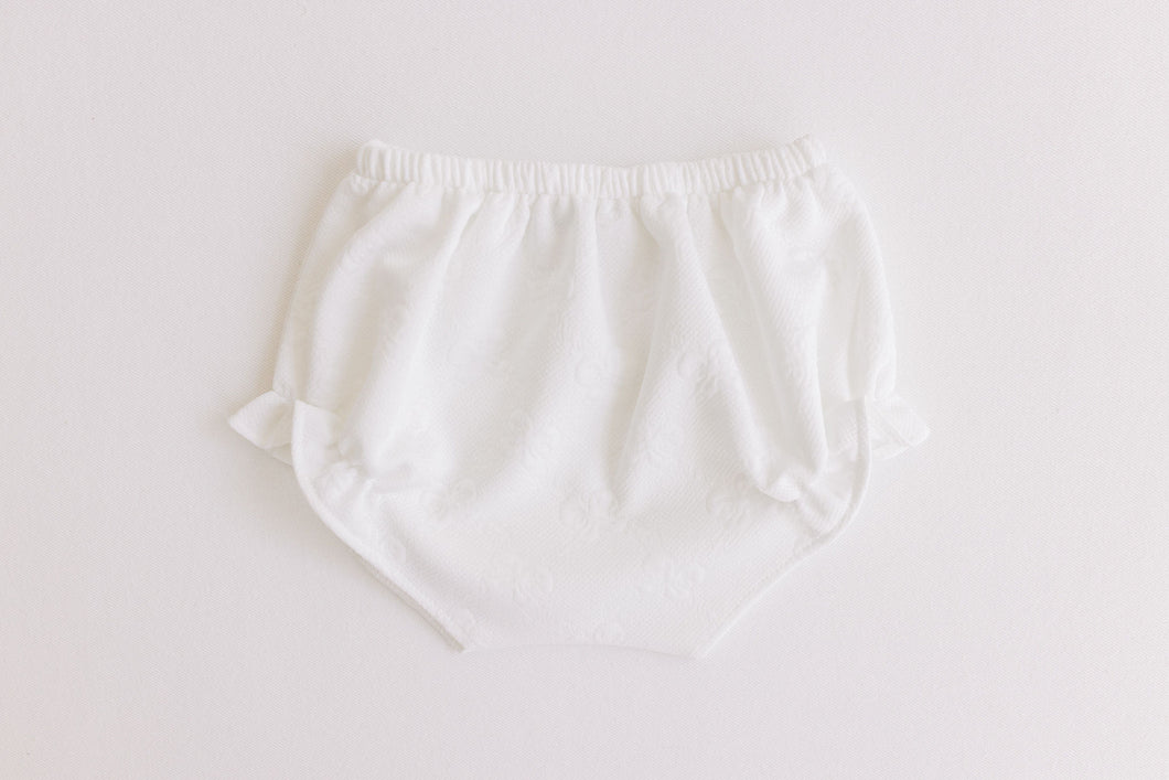 Diaper Cover- White Bows