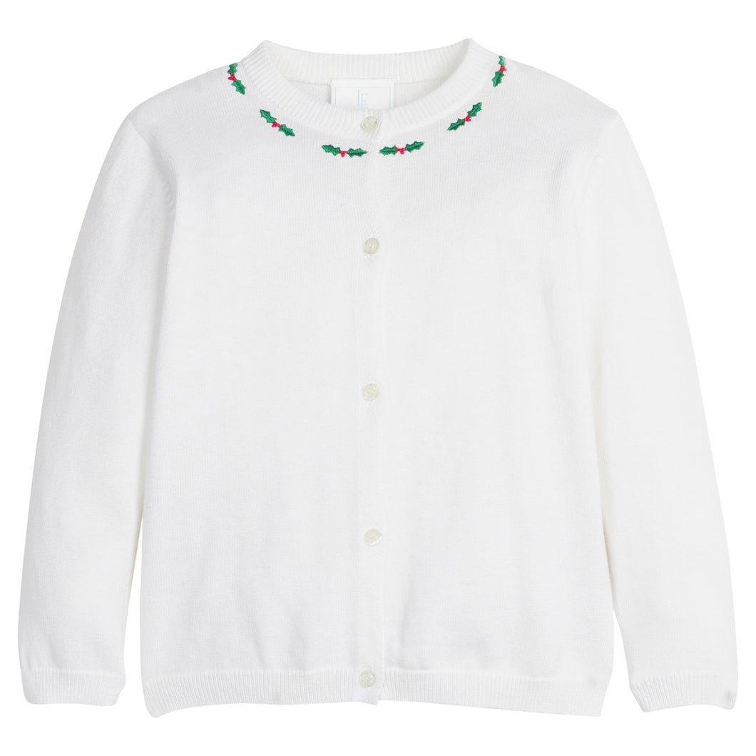 Embroidered Essential Cardigan-Holly