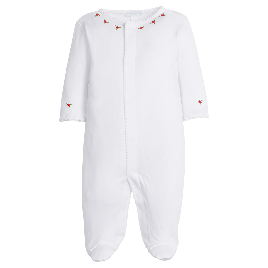 Embroidered Footie-Holly