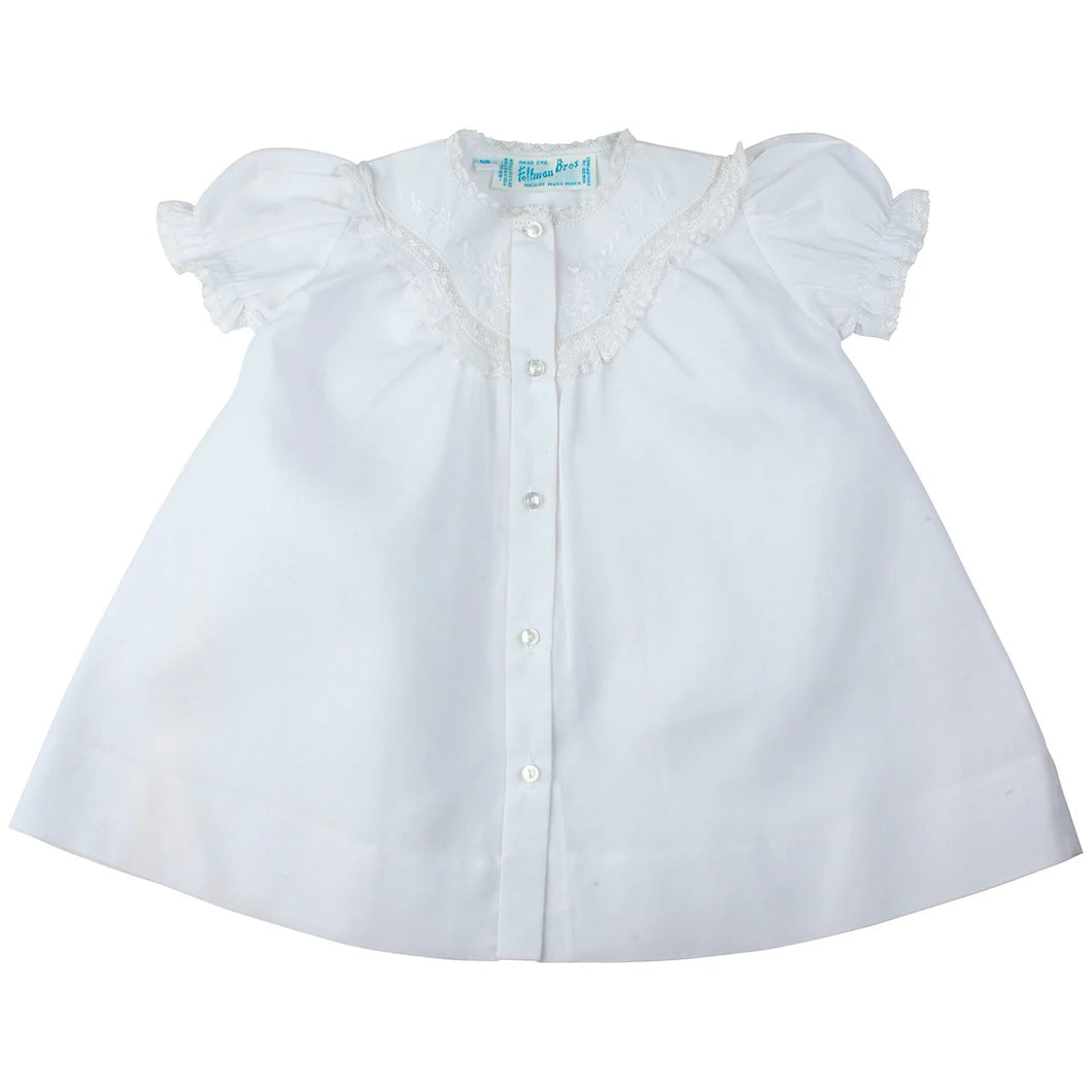 Girls Embroidered Lacy Yoke Daygown
