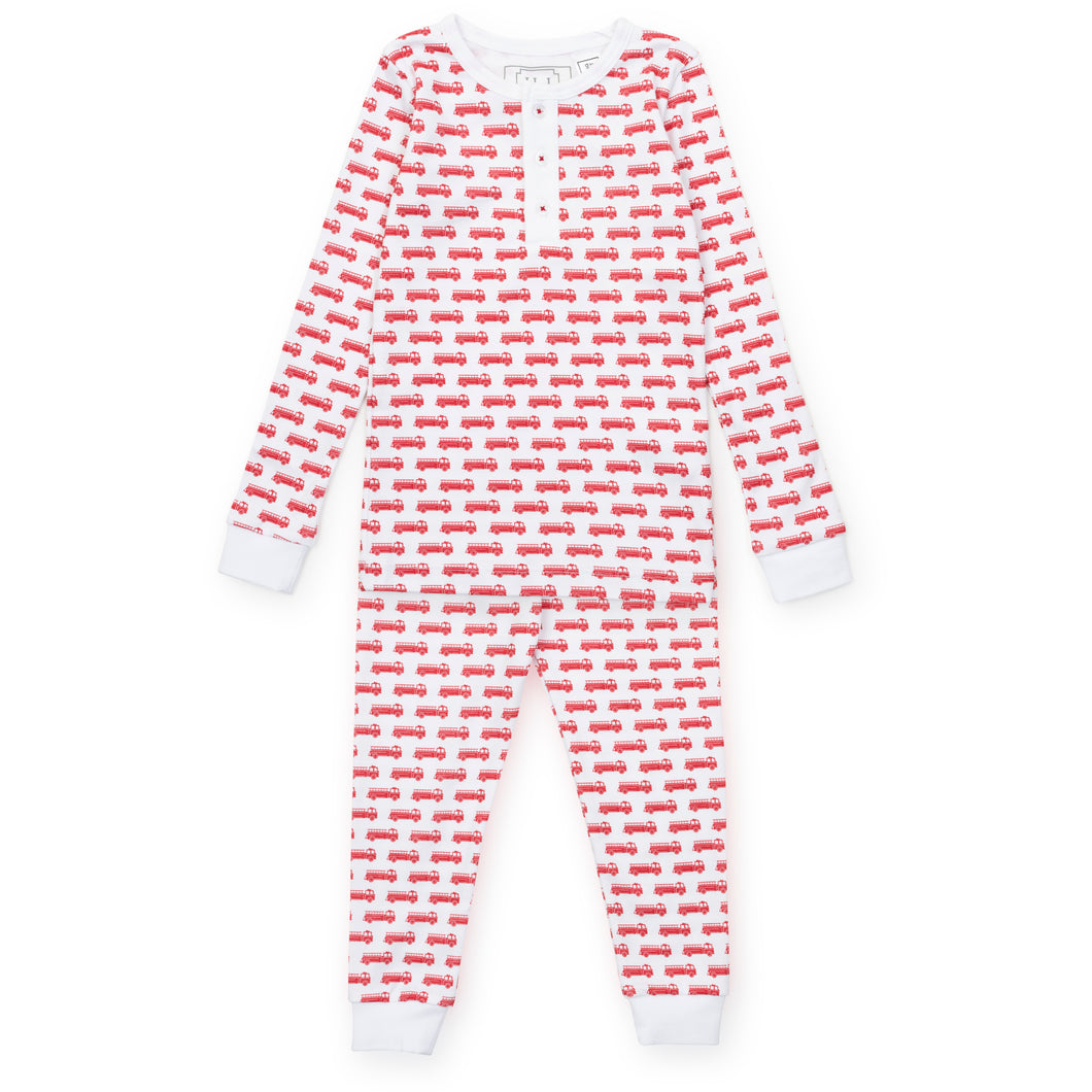 Jack Pajama Pant Set- Firetrucks