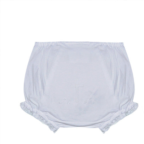 Landon Diaper Cover- White Cross