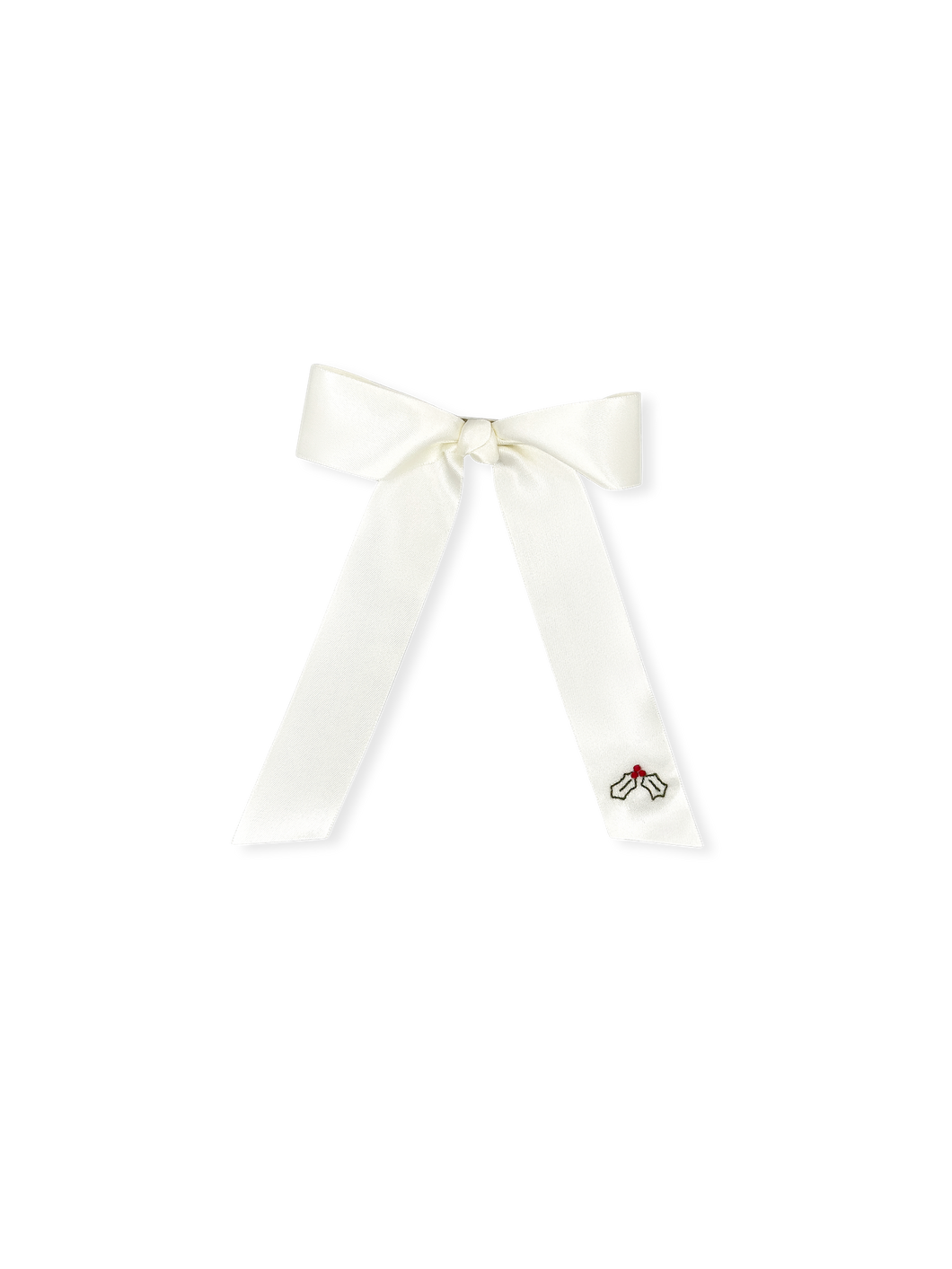 Lola Long Bow- Satin, Holly