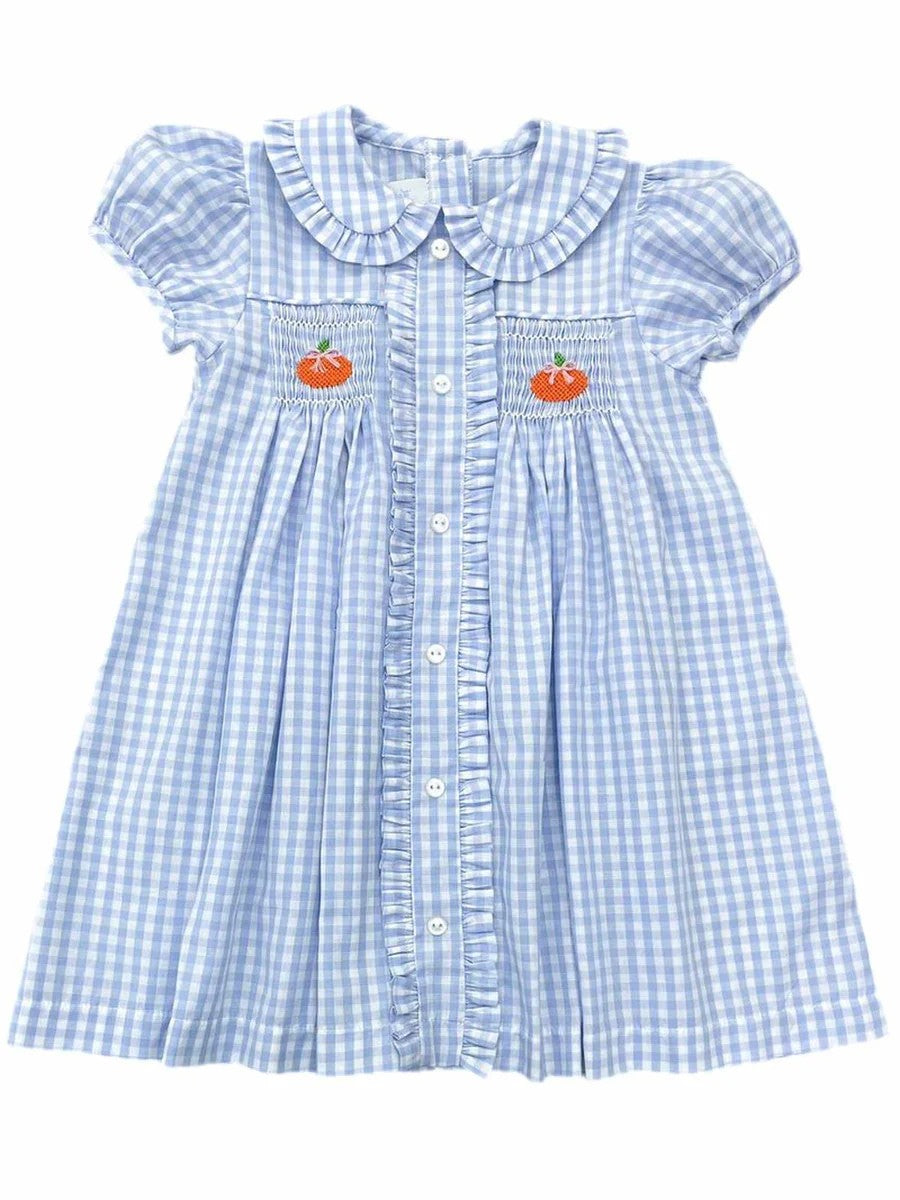 Margaret Blue Gingham Dress