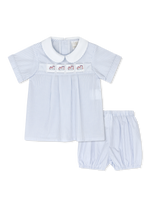 Load image into Gallery viewer, Noah Ribbon Bloomer Set- Blue
