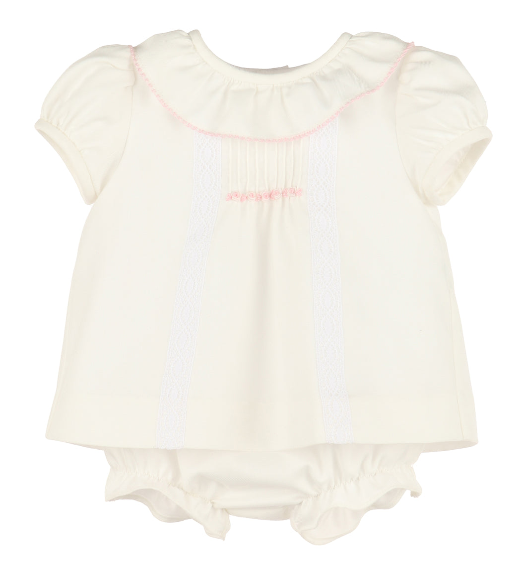 Pintucks Lace Bishop