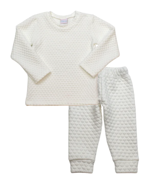 Quilted White Set