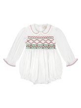 Load image into Gallery viewer, Sadie Bubble- Red Smocked

