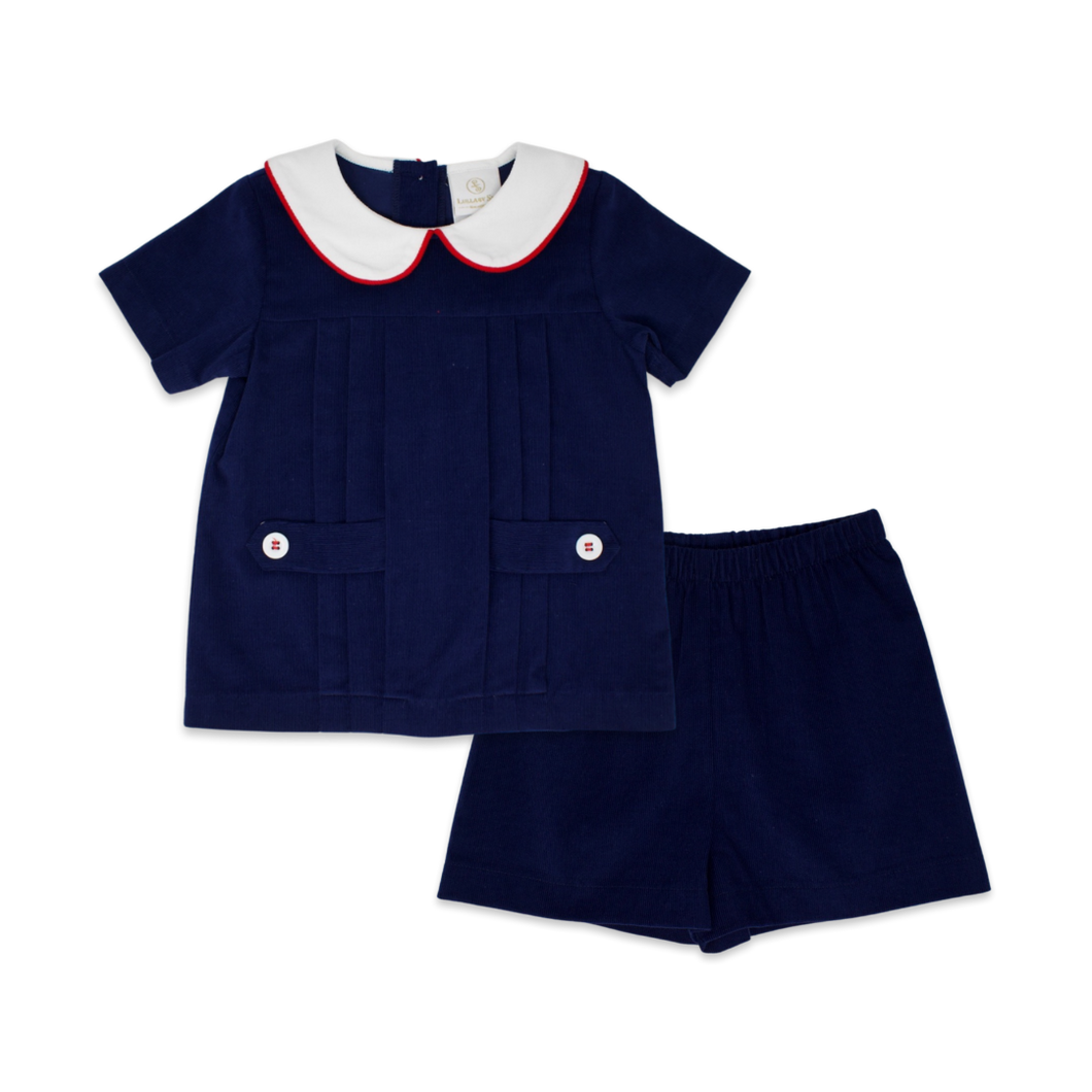 Andrew Short Set - Navy Cord