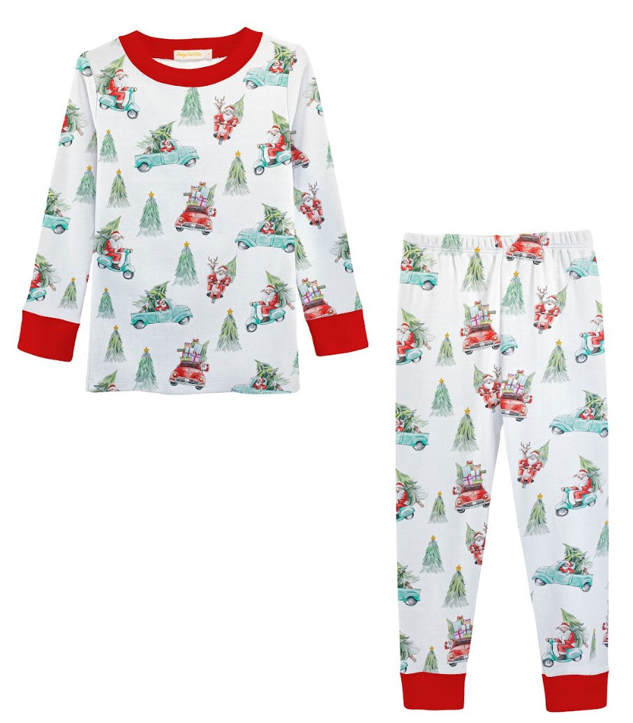 Santa is Here Kids Pajama Set