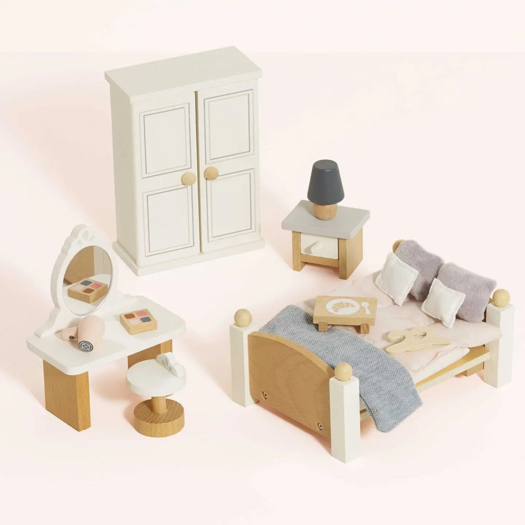 Wooden Doll House Bedroom