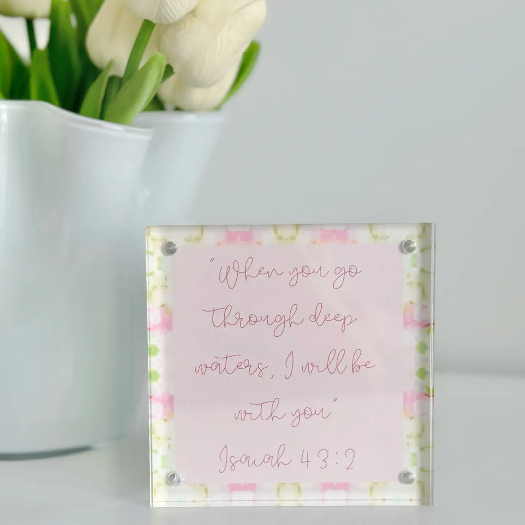 Bible Verse in Acrylic Frame