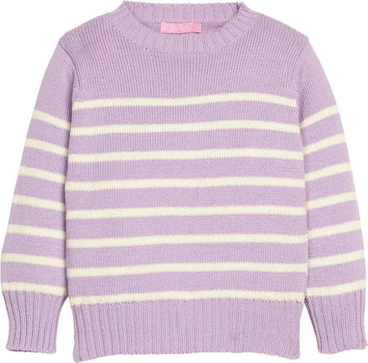 Striped Sweater- Lavender