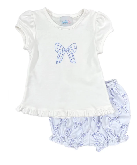 Girls Bloomer Set, Bows and Stars for All