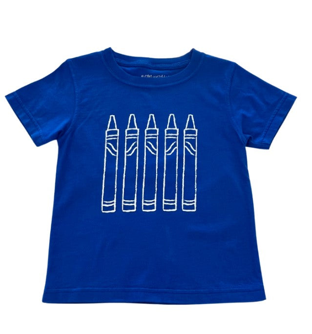 Short Sleeve - Blue Crayon