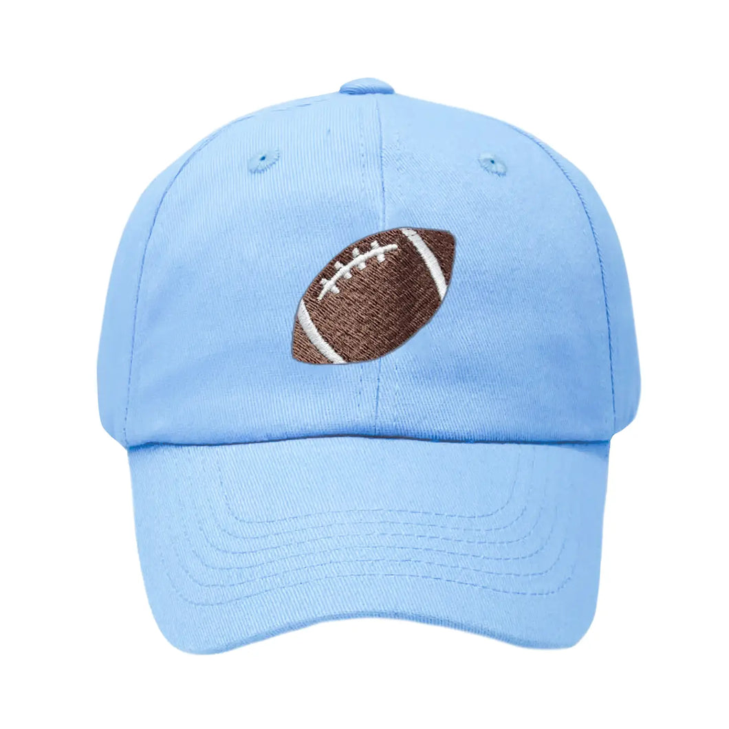 Blue Football Bow Hat