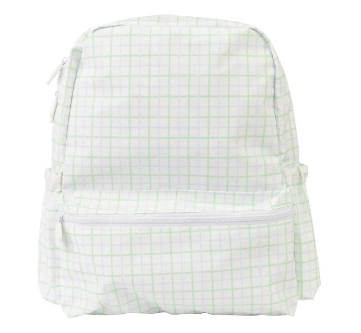 The Backpack - Large Blue/Green Windowpane