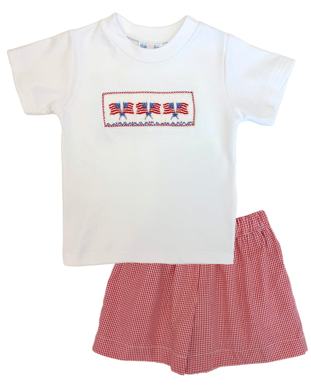 Flag Smocked Short Set