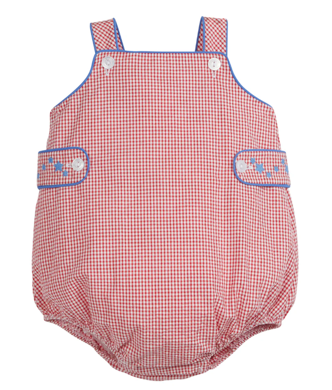 Reversible Button Tab Sunsuit - Stars