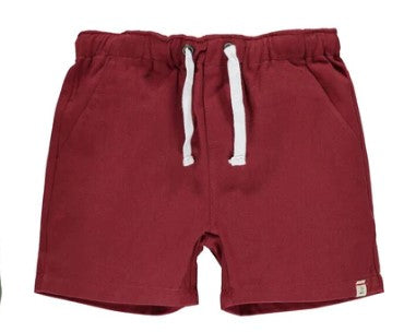 Hugo Twill Shorts - Burgundy