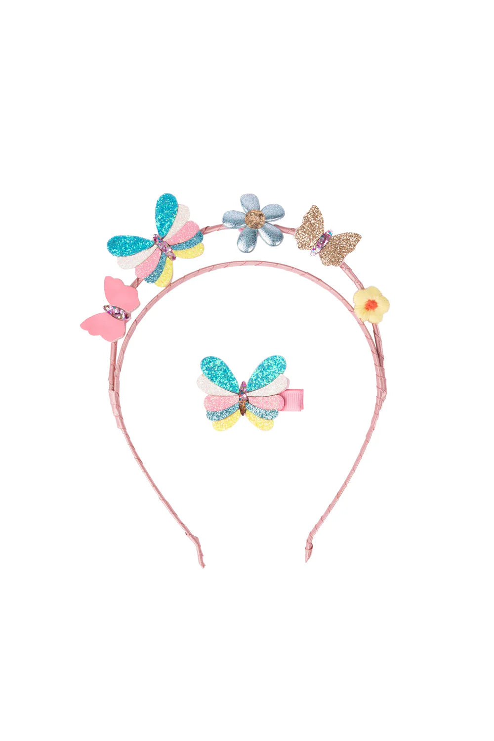 Butterflies for Days Headband and Clips