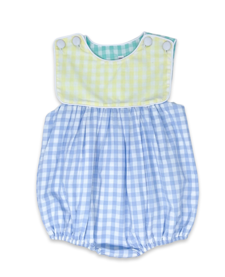 Charming Bubble - Blue, Yellow, Mint Check