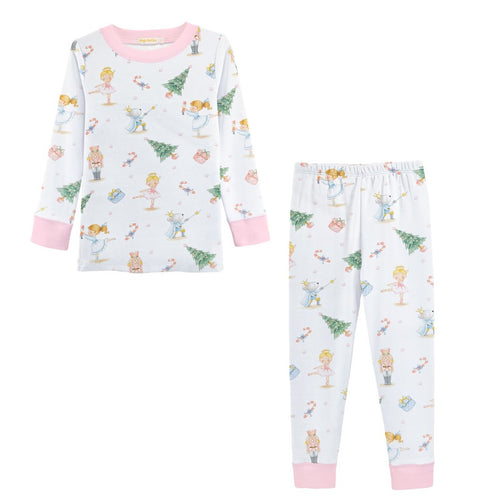 SALE Ava Girls' Pima Cotton Pajama Pant Set - Nutcracker Encore