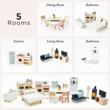 Load image into Gallery viewer, Complete Doll House Furniture Set
