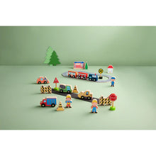 Load image into Gallery viewer, Construction Wood Toy Set
