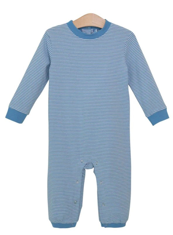 Miller Romper - Cornflower Blue Stripe