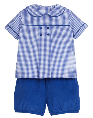 Darcy Short Set - Royal Gingham