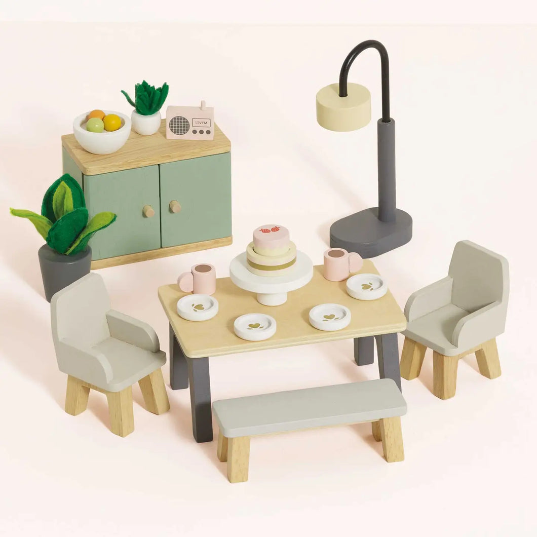 Wooden Doll House Dinning Room