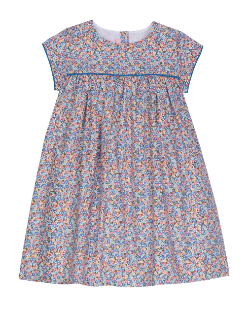 Charlotte Dress - Devon Floral Blue