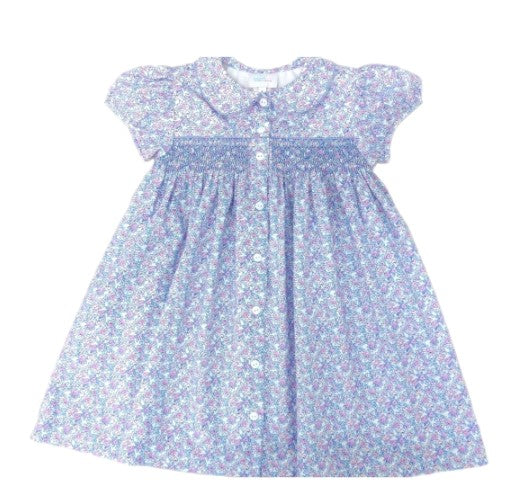 Ella Smocked Dress, Fall Floral