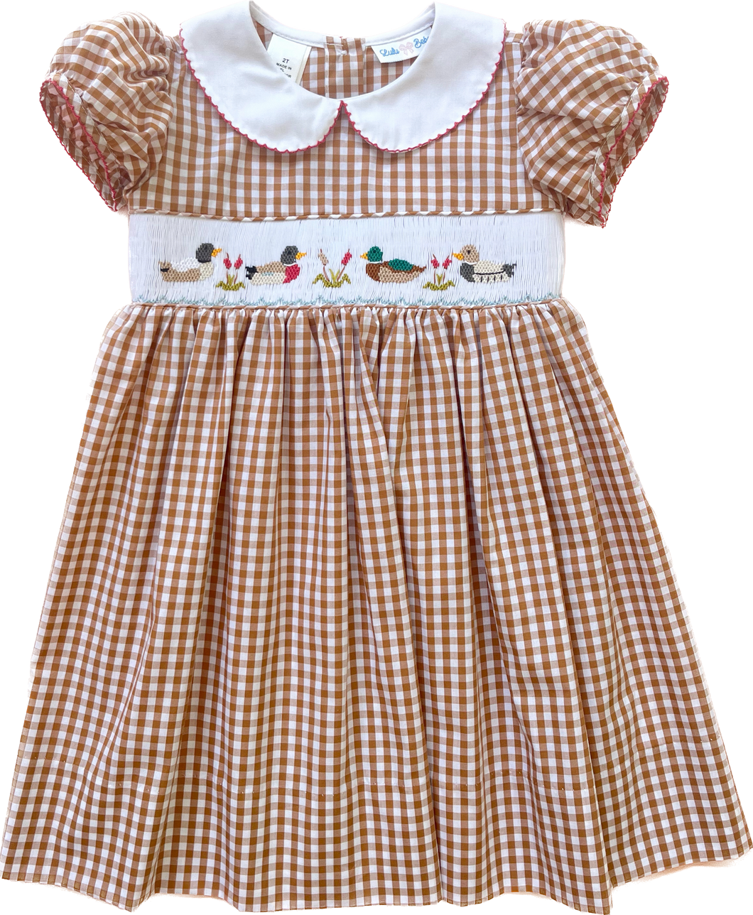 Rose Smocked Duck Dress