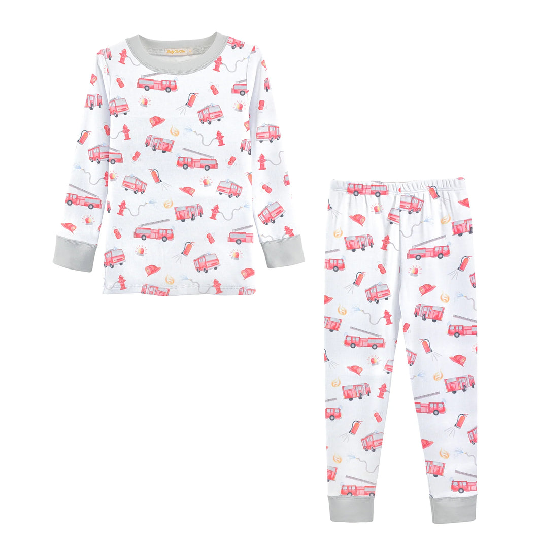 Firetruck 2 Piece Pajama Set