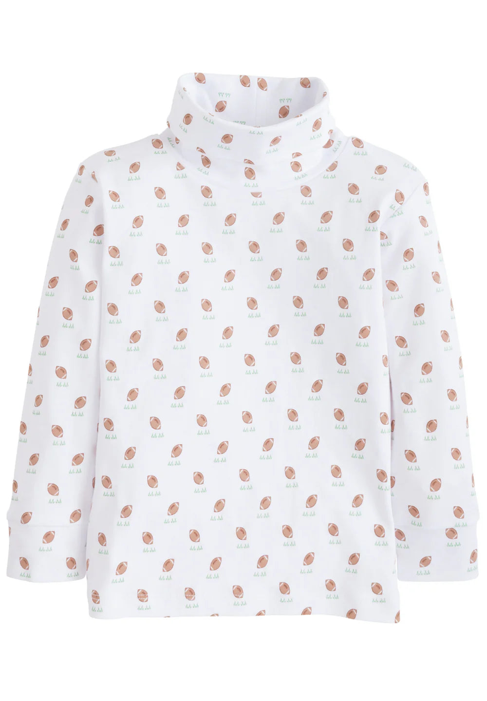 Printed Turtleneck- Football