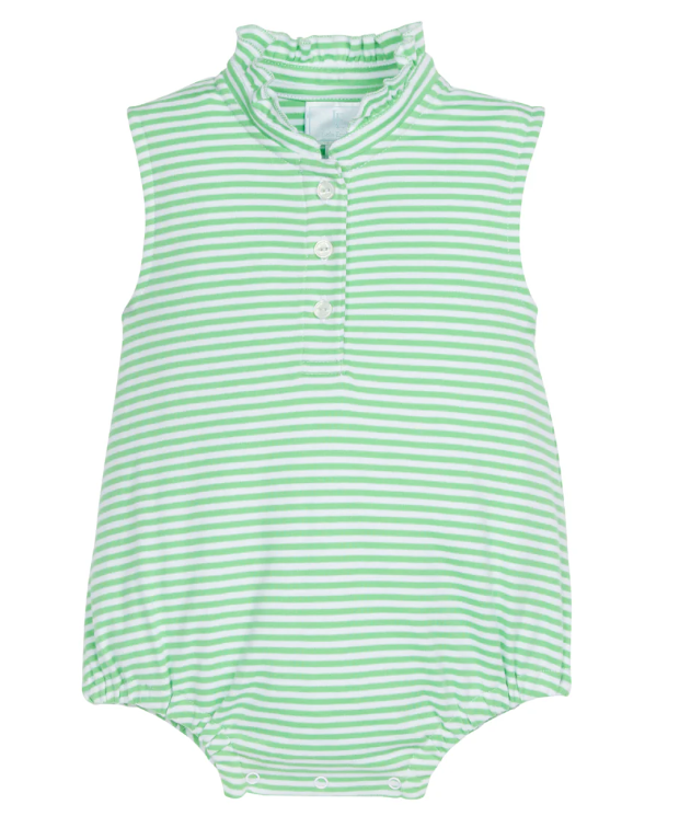 Sleeveless Hastings Bubble - Green Stripe