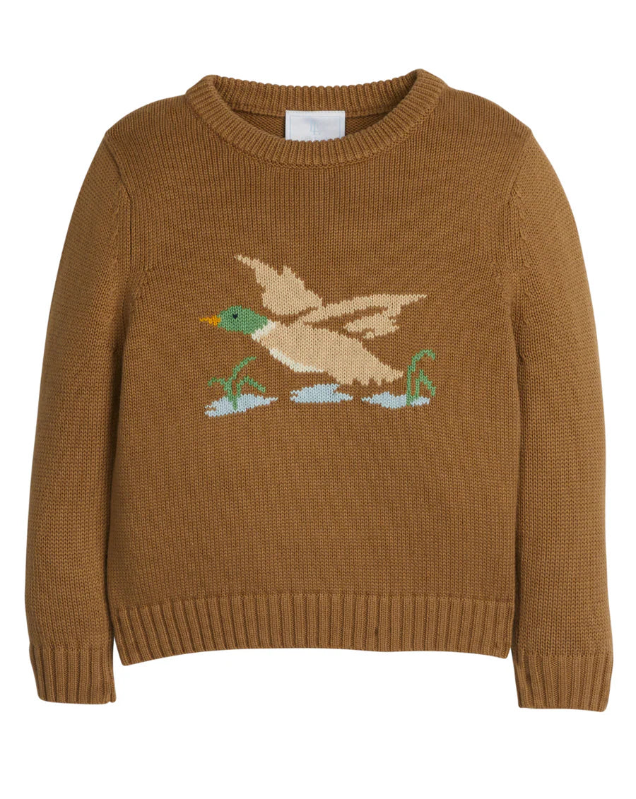 Intarsia Sweater- Flying Mallard