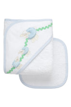 Load image into Gallery viewer, Lamb Hooded Towel &amp; Washcloth Set
