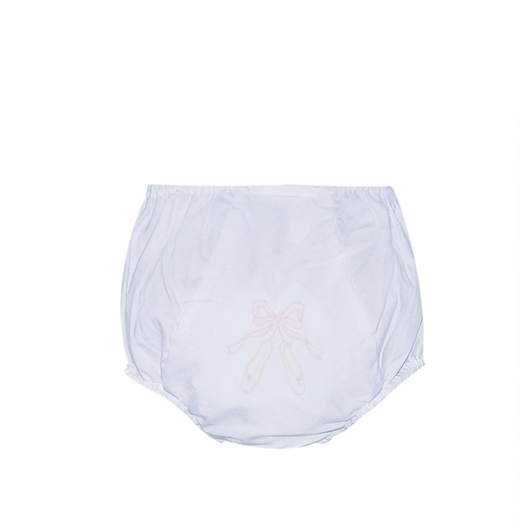 Landon Diaper Cover- Ballet Slippers