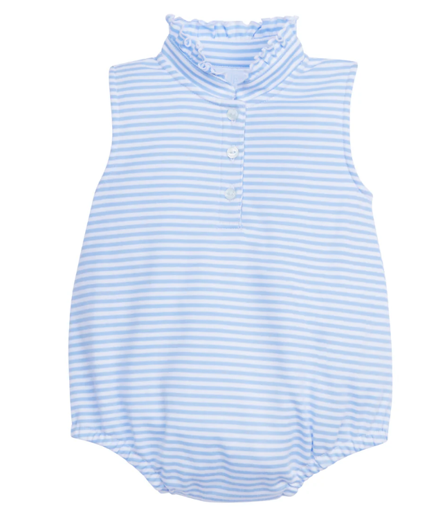 Sleeveless Hastings Bubble - Light Blue Stripe