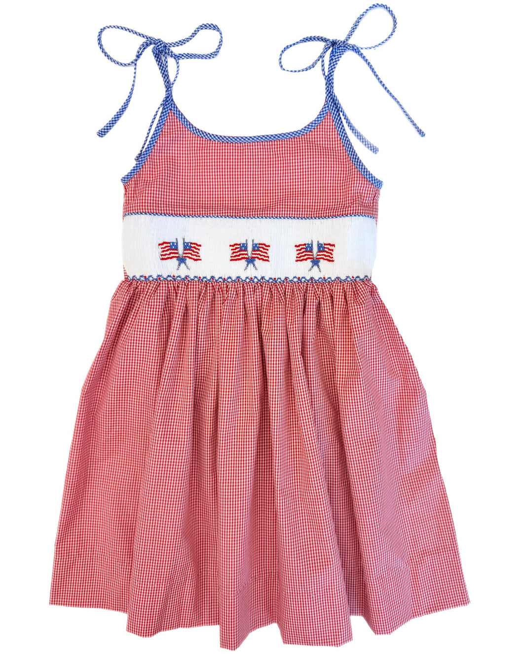 Joice Smocked Flag Dress